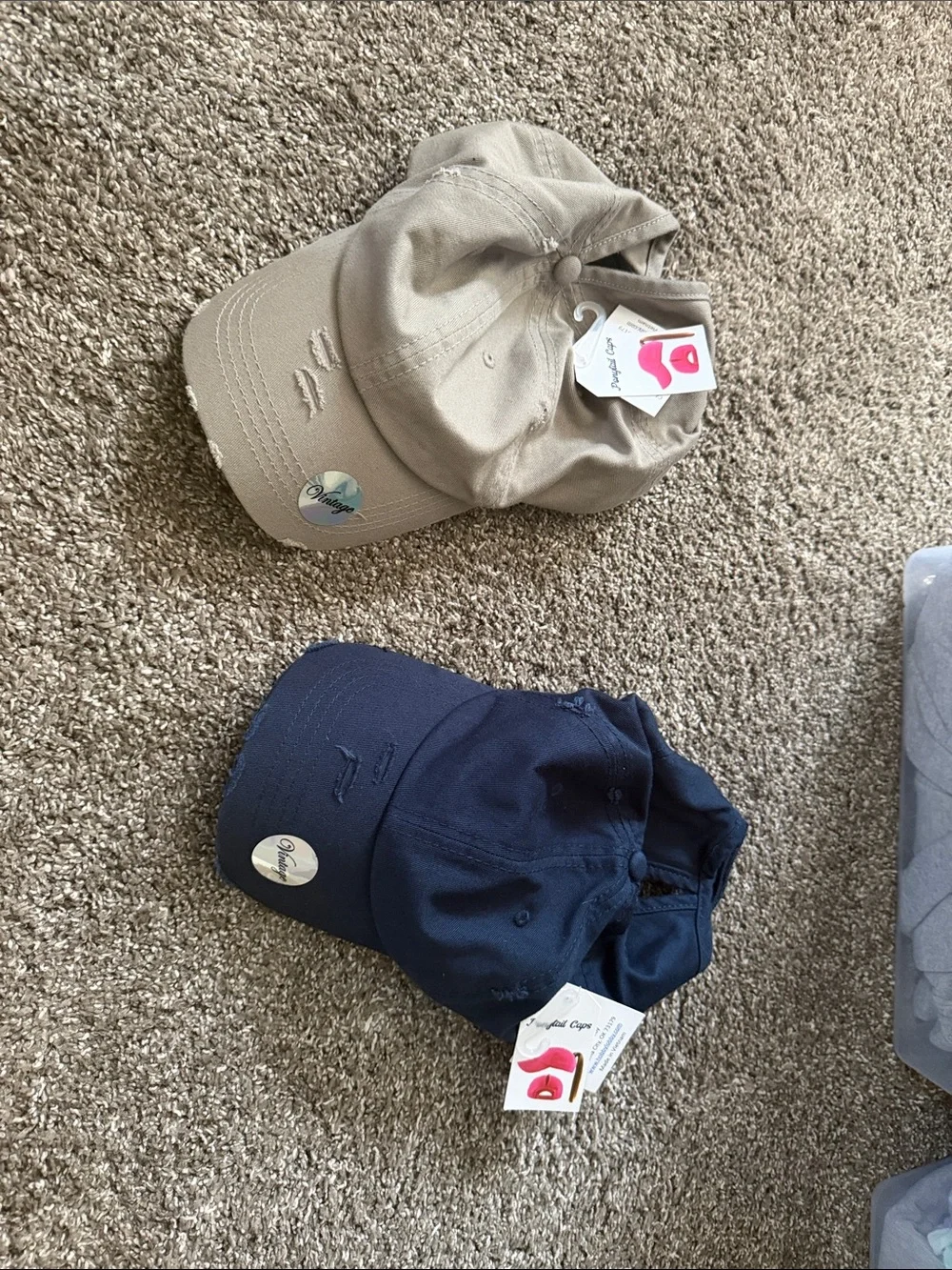 Classic Distressed Baseball Cap - Navy